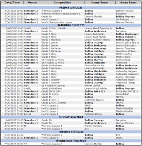 2-7 June 2023 Soccer Draw